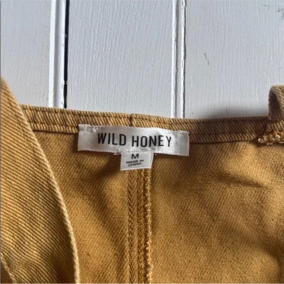 Wild Honey Overalls Yellow Size M - Picture 7 of 10